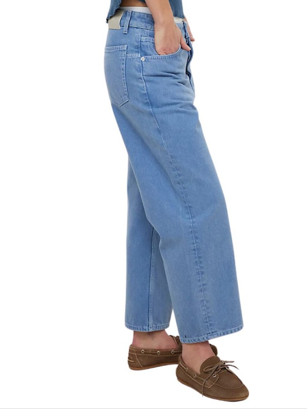 Free People We The Free Deep Trance Dropped Barrel Boyfriend Jeans